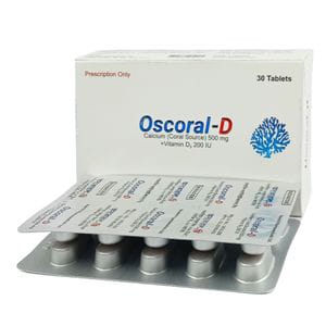 Tablet Oscoral-D 500mg+200iu (30pcs)